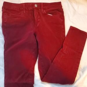 Dark red jegging